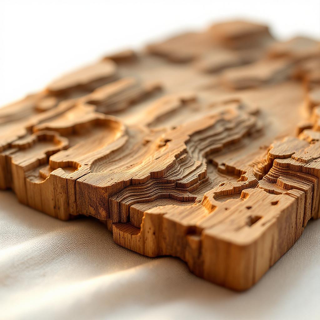 Canyon Echo Wall Art — Handcrafted reclaimed wood wall art inspired by canyon landscapes, perfect for a